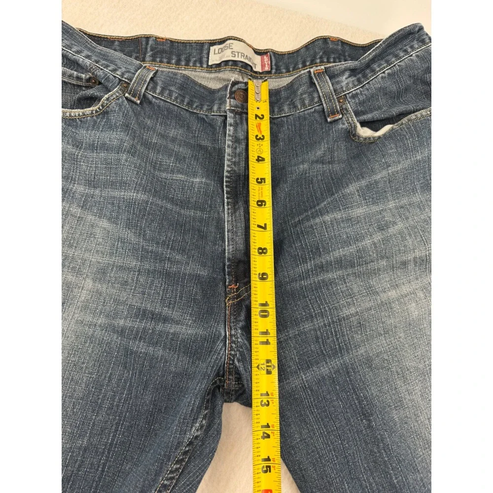 Levis 569 Loose Straight Leg Jeans Mens 40x30 (40x25 Hemmed) Blue Denim Workwear
